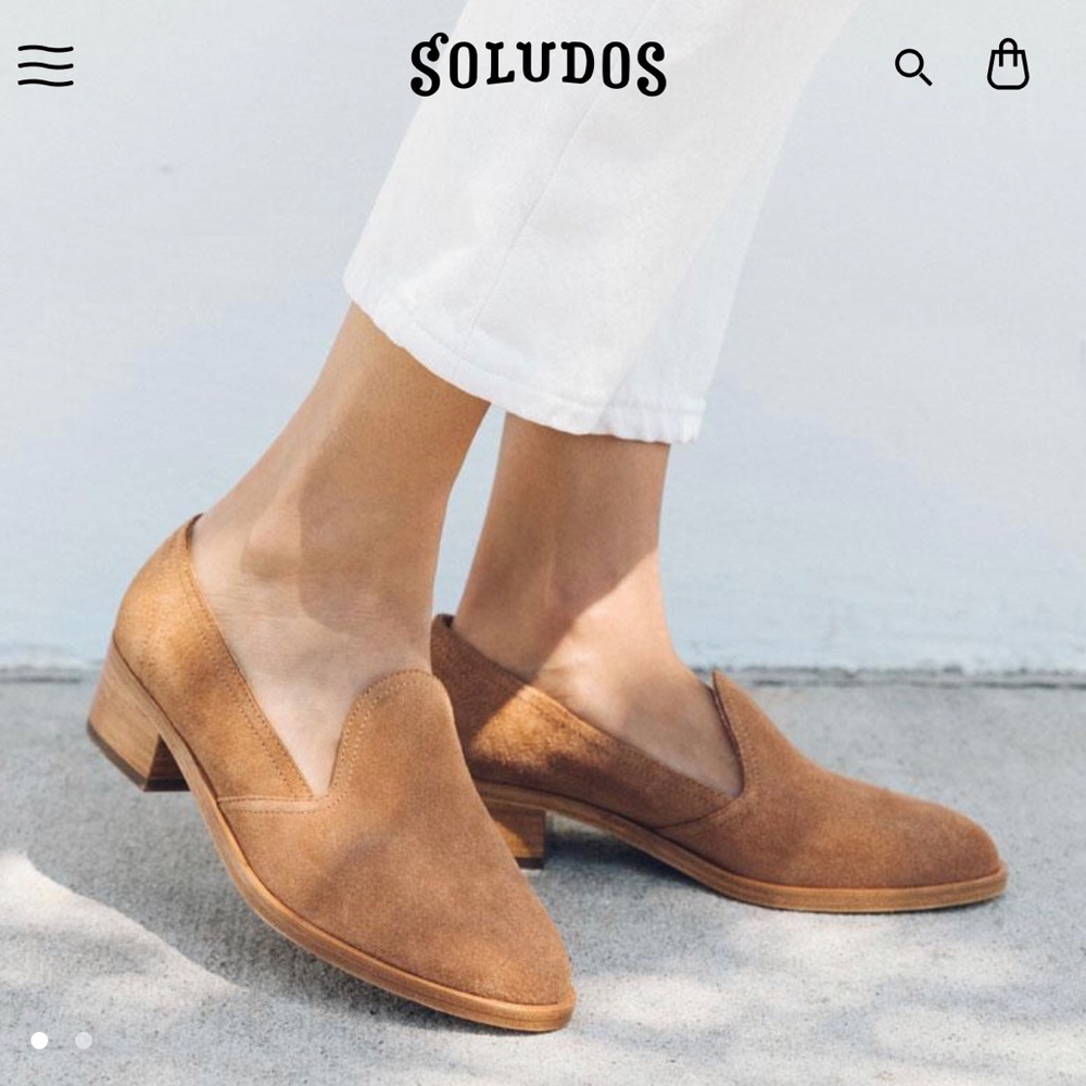 Soludos suede loafers